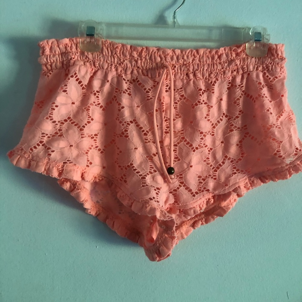 Victoria’s Secret Orange bathing suit cover shorts